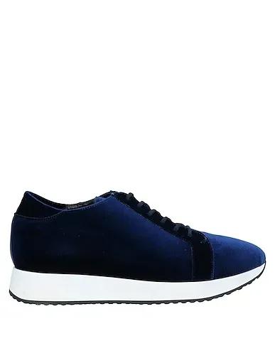 Midnight blue Velvet Laced shoes