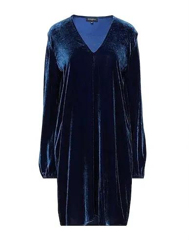 Midnight blue Velvet Short dress
