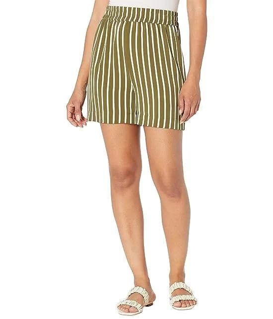Miley Stretch Woven Stripe Shorts
