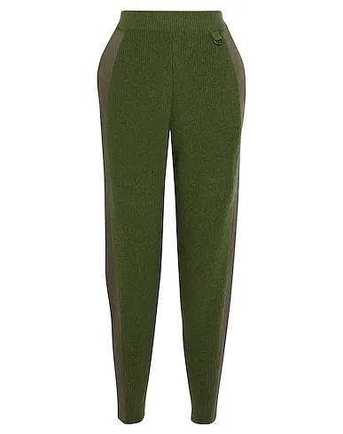 Military green Boiled wool Casual pants