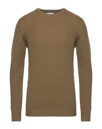 Military green Boiled wool Sweater