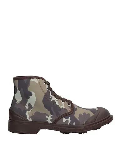 Military green Canvas Boots
