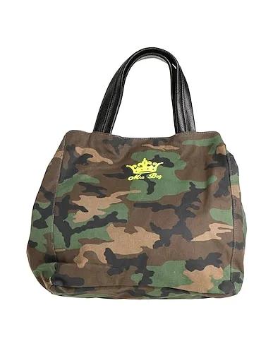 Military green Canvas Handbag