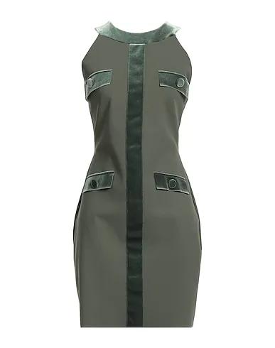 Military green Chenille Short dress
