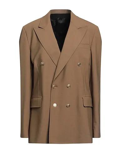 Military green Cool wool Double breasted pea coat