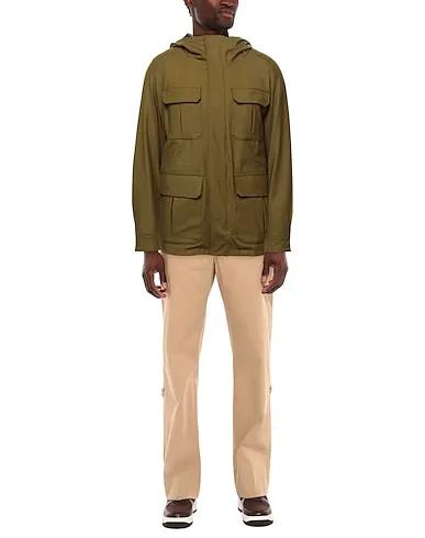 Military green Cotton twill Jacket