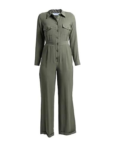 Military green Cotton twill Jumpsuit/one piece