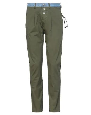 Military green Denim Casual pants