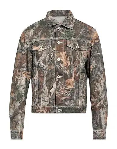 Military green Denim Denim jacket