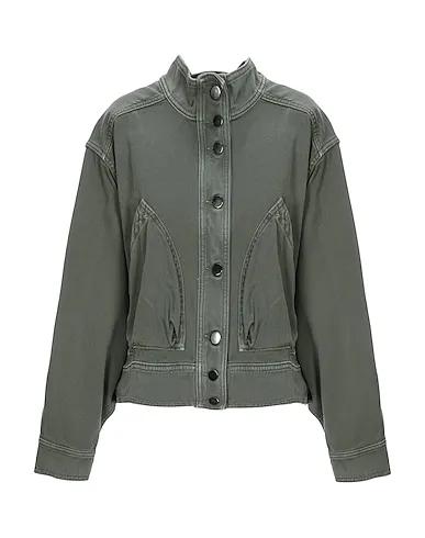 Military green Denim Denim jacket