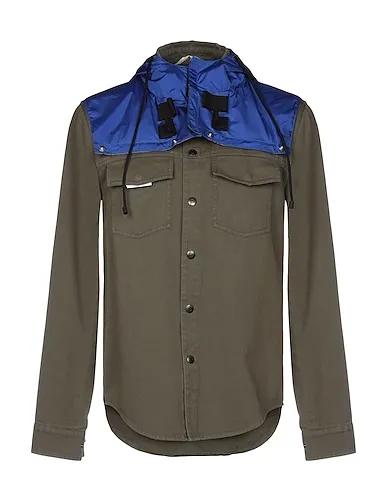 Military green Denim Denim shirt