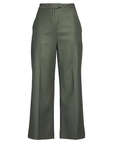 Military green Flannel Casual pants