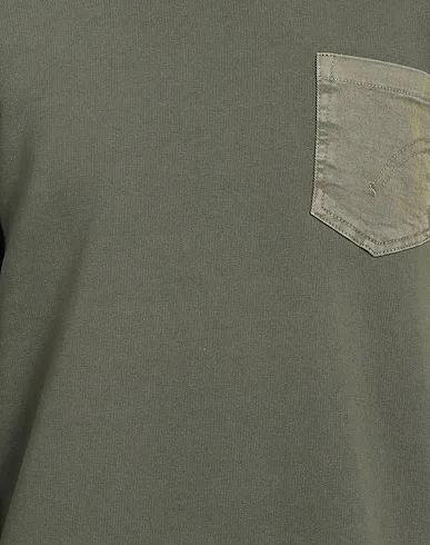 Military green Gabardine Sweatshirt