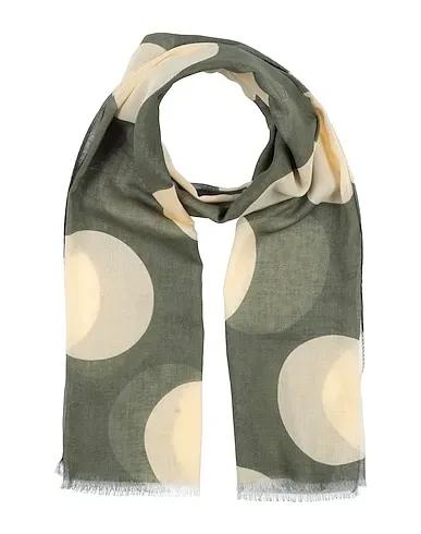 Military green Gauze Scarves and foulards