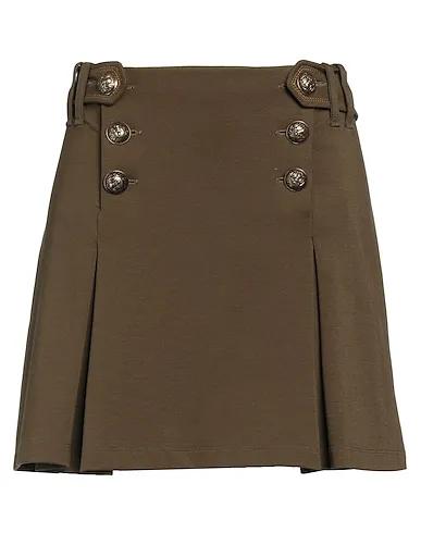 Military green Jersey Mini skirt