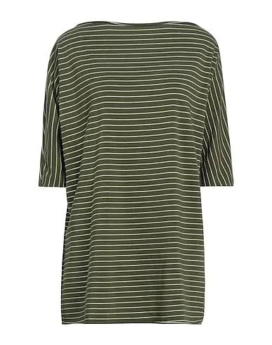 Military green Jersey Oversize-T-Shirt