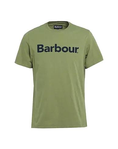 Military green Jersey T-shirt Barbour Logo Tee
