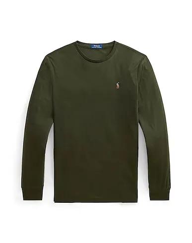 Military green Jersey T-shirt CUSTOM SLIM SOFT COTTON TEE
