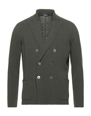 Military green Knitted Blazer