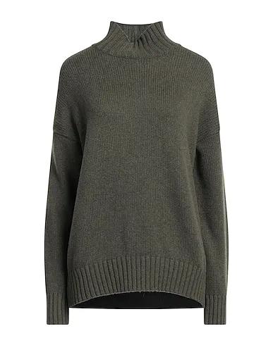 Military green Knitted Cashmere blend