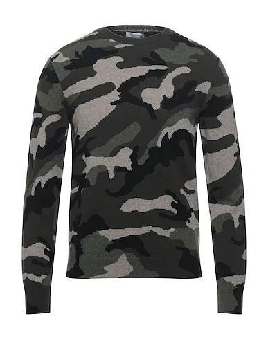 Military green Knitted Cashmere blend