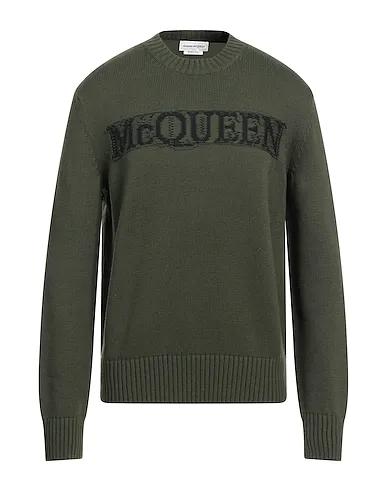 Military green Knitted Sweater