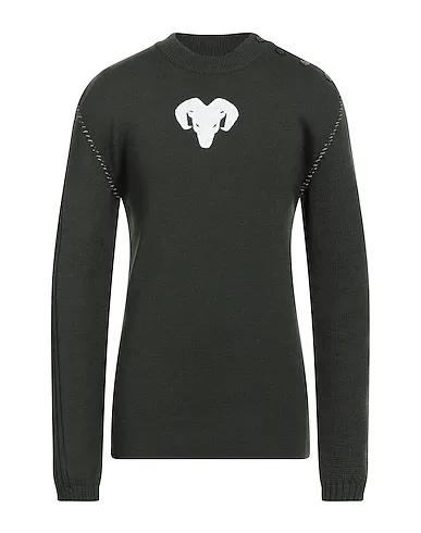 Military green Knitted Sweater