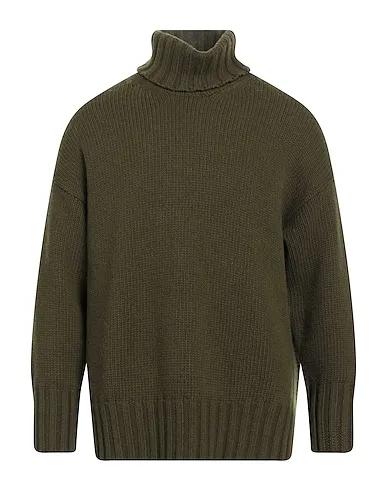 Military green Knitted Turtleneck