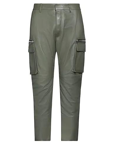 Military green Leather Cargo