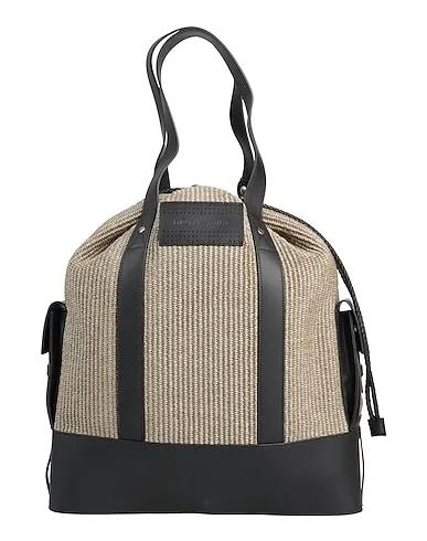 Military green Leather Handbag