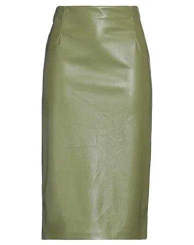 Military green Midi skirt