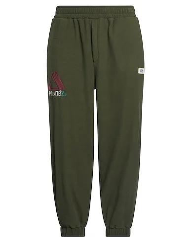 Military green Pile Casual pants