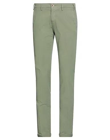 Military green Piqué Casual pants