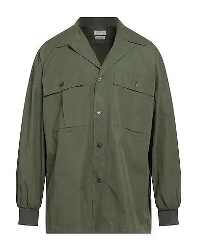 Military green Plain weave