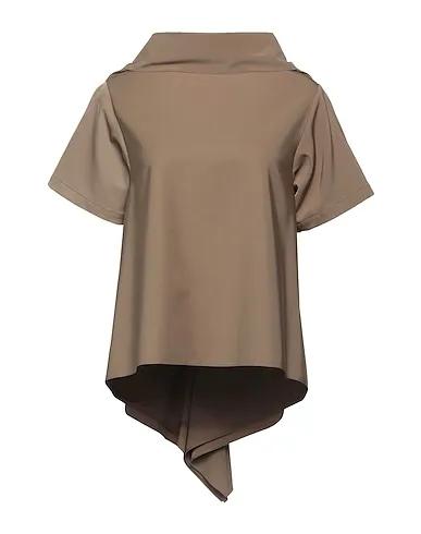 Military green Plain weave Blouse