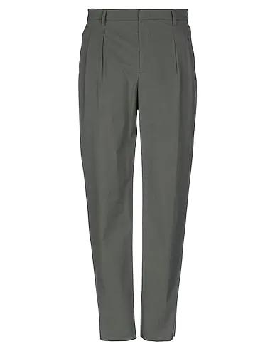 Military green Plain weave Casual pants
