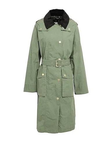 Military green Plain weave Double breasted pea coat