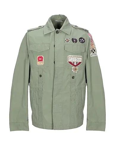 Military green Plain weave Jacket