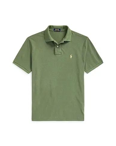 Military green Polo shirt CUSTOM SLIM FIT MESH POLO SHIRT
