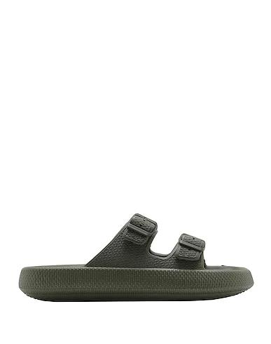 Military green Sandals RUBBER DOUBLE-STRAP SANDAL
