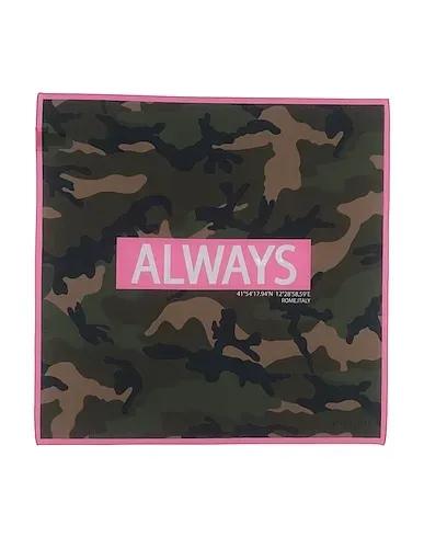 Military green Scarves and foulards