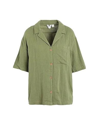 Military green Solid color shirts & blouses RX Camicia Aloha Sunset
