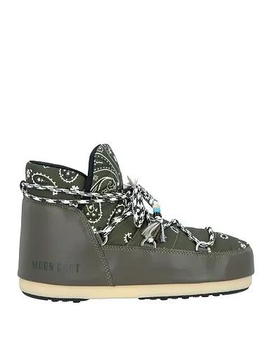 Military green Techno fabric Ankle boot