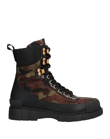 Military green Techno fabric Ankle boot
