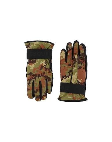 Military green Techno fabric Gloves
