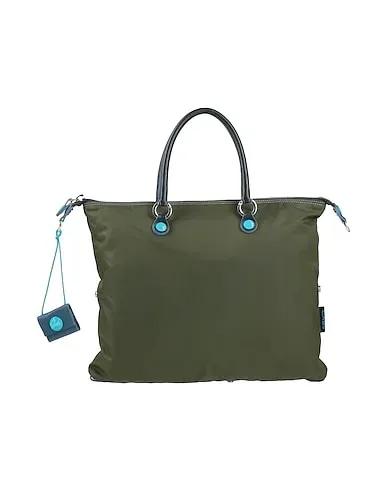 Military green Techno fabric Handbag