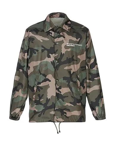Military green Techno fabric Jacket