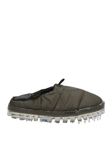 Military green Techno fabric Loafers