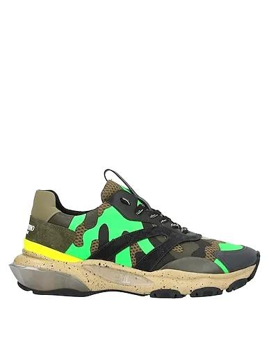 Military green Techno fabric Sneakers