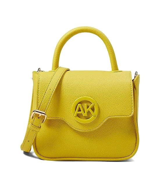 Mini Coated Top-Handle Satchel